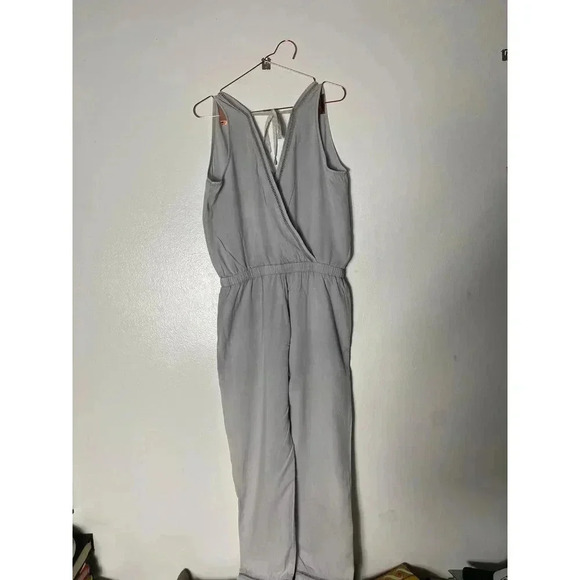 Cloth and Stone Anthropology Womens Wrap Front Top Romper Jumpsuit Overa… - Picture 4 of 8